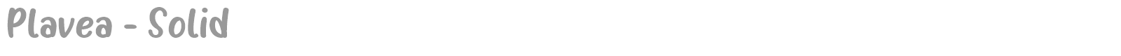 Plavea font preview